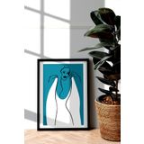 Ozcanlar Cerceve Çerçeveli Tablo Modern Yeni Yıl Hediye Sanatsal Çerçeveler New Year Ev Dekoru Konsept Tekli Çerçeve ÖZC-373-SİYAH-30x40