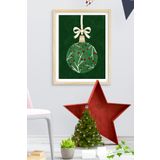 Ozcanlar Cerceve Çerçeveli Yeni yıl Yılbaşı Noel Ahşap Çerçeve Tekli Çerçeve ÖZC-337-30X40