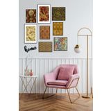 ÖZCANLAR ÇERÇEVE Çerçevesiz Cafe Mutfak Dekoratif Ahşap 9'lu Mdf Home Yazılı Tablo Seti ÖZC-MDF9J
