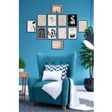ÖZCANLAR ÇERÇEVE Çerçevesiz Çerçeve Görünümlü 12 Parça Mdf Tablo Seti Çoklu Baskı Seti Mdf Baskı ÖZC-MDF12E