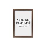 ÖZCANLAR ÇERÇEVE Diploma Çerçevesi Belge Çerçevesi Sertifika Fotoğraf Çerçevesi A4 Tekli Boş Çerçeve 21x30