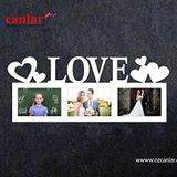 Ozcanlar Cerceve Hediyelik Çerçeve Dekorasyon Kişiye Özel Mdf Çerçeve Baskı 10X15 Mdf-LoveYatayÜçlü-93