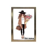 Ozcanlar Cerceve Hediyelik Çerçeve Dekorasyon Kişiye Özel Resim Çerçevesi 36x46 36X46-LAM18A-GÜMÜŞ