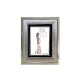 Ozcanlar Cerceve Hediyelik Çerçeve Dekorasyon Kişiye Özel Resim Çerçevesi Fotoğraf Çerçevesi Masaüstü çerçeve Dekor Çerçeveler Çoklu Çerçeve 18x24 18X24-Lam40B-Gümüş