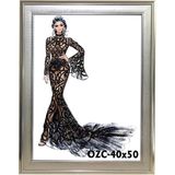 Özcanlar Çerçeve Hediyelik Çerçeve Dekorasyon Resim Çerçevesi Fotoğraf Çerçevesi 40X50 - Gümüş - 40 x 50