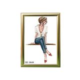 ÖZCANLAR ÇERÇEVE Hediyelik Çerçeve Ev Home Ofis Kişiye Özel Resim Çerçevesi Masaüstü 26x36 26x36-Lam22-Gümüş