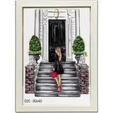 Özcanlar Çerçeve Hediyelik Çerçeve Ev Home Ofis Kişiye Özel Resim Çerçevesi Masaüstü 30X40 - Beyaz - 30 x 40