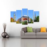 Ozcanlar Cerceve Kanvas Tablo Baskı- Mdf baskı -Parçalı Kanvas- Çerçeve-Dekor Tuval Baskı -Yağlı Boya-Osmanlı Tablo- Modern Tablo-Resim-60X100-5'Li Kanvas PARÇALIKANVASTABLO-C4