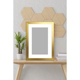 Özcanlar Çerçeve Resim Çerçevesi Avrupa Fonlu Derinlik Görünümlü Çerçeve Tekli Boş Çerçeve 40X40 - Altın - 40 x 40