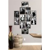 Özcanlar Çerçevesiz Çerçeve Görünümlü Atatürk Fotoğrafları 12 Parça Mdf Tablo Seti Çoklu Baskı Seti Mdf Baskı ÖZC-MDF12H - 15x20 cm