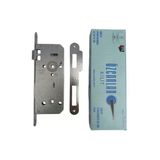 ÖZCANLAR KİLİT OVAL 45mm Gömme İç Kapı WC Kilidi Tuvalet ve Banyo Kapısı Kilidi(WC)(18mmx45mm)