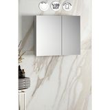 Özceden Çiğdem 80 cm Beyaz Mdf Aynalı Asma Banyo Üst Dolabı - Parlak Beyaz