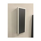 Özceden Çok Amaçlı Banyo Boy Dolabı 70 cm Mdf Kapak Antrasit Gri Mat - Beyaz