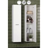ÖZCEDEN Yeni Boy 35*167 cm Beyaz MDF Tek Kapaklı Asma Banyo Boy Dolabı
