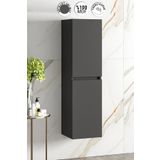 ÖZCEDEN Yıldız 35*130 Cm Antrasit Gri Mat Mdf Asma Banyo Boy Dolabı