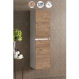 ÖZCEDEN Yıldız 35*130 cm Beyaz-Atlantik Çam MDF Asma Banyo Boy Dolabı