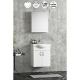 Özceden Yıldız Banyo Dolabı 50CM Beyaz Asma Kulplu