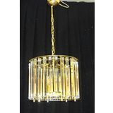 Özçelikler Beliz Oval 25 Lik Gold Salon Kristal Taşlı Lüks Luxury Avize