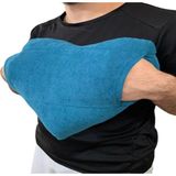 Ozclife Cepli Kalp Yastığı Pamuklu Boncuk Elyaf - 33 x 34 cm - Mavi