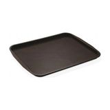 Ozcmax 10 Adet Siyah Midi Boy Plastik Servis Tepsisi Kırılmaz Lokanta Büfe Fast Food Kullanım (44X32 Cm)
