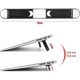 Ozcmax 2 Kademeli Katlanabilir ve Yapışkanlı Laptop Standı Siyaah