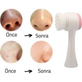 Ozcmax 2li Set Çift Taraflı Cilt Temizleme Fırçası ve Yeşim Taşı Çift Taraflı Cilt Masaj Aleeti
