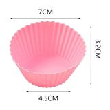 Ozcmax 6 Adet Yıkanabilir Mini Tırtıklı Muffin Kalıb I- Ribanalı Kek-Cupcake- Renkli Hamur Işi Kabı