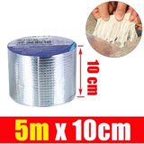 Ozcmax Alüminyum Izolasyon Tamir Çatlak Bandı 10 Santim 5 Metre Çamur Bant (5m * 10CM)