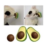 Ozcmax Avokado Dönen Kedi Nanesi Cat Oyun Topu Doğal Kedi Oyuncağı