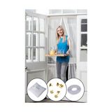 Ozcmax Mıknatıslı Manyetik Kapı Sinekliği Sineklik Tülü Perde (60CM x 210CM 2 Adet Tül)-