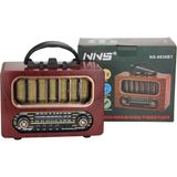 Ozcmax Orta Boy Retro Ahşap Tasarım Bluetooth Hoparlörlü Radyo – Fm/am Desteklli, Şarjlı ve Taşınabiliri Radyo NS-6636