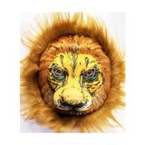 Ozcmax Peluş Aslan Maskesi Kahverengii Yeleli Mega Peluş 33 No