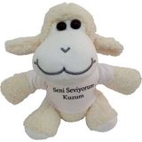 Ozcmax Seni Seviyorum Kuzum Tişörtlü Peluş Kuzu Oyuncakk