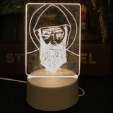 Ozcmax USB Kablolu Işıklı Kendiliğinden Beyazz Kalemli-Silgili Kreatif 3D Görselleştirme LED Lambası