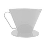Ozcmax V60 Dripper Filtre Kahve Demleme Aparatı - Beyaz