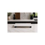 OZD Concept Beyaz Mermer Kesme Tahtası & Mermer Sunum Tabağı 15x30 Cm Doğal Mermer Sunumluk Ayaklı