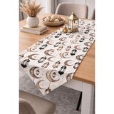Özdağ Home Concept 140X40 cm Ay ve Fener Temalı Dijital Baskı Duck Kumaş Runner | Leke Tutmaz, Dekoratif Masa Örtüsü - Çok Renkli - 40 x 100 cm