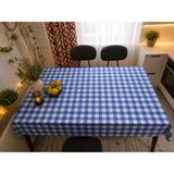 Özdağ Home Concept 150X150 cm Kırmızı Beyaz Pötikare Masa Örtüsü Dertsiz Kumaş Leke Tutmaz Silinebilir Mutfak Balkon Piknik Masa Örtüsü - Koyu Mavi - 150 x 150 cm