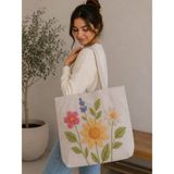 Özdağ Home Concept 40X40 cm Dijital Baskılı Desenli Süet Kumaş Kadın Omuz Çantası – Günlük Kullanım ve Plaj Çantası - Gri - 041