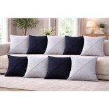 Özdağ Home Concept Duck Kumaş 8’li Kırlent Kılıfı 43x43 cm Çift Taraflı Dekoratif Kırlent Kılıfı