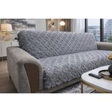 Özdağ Home Concept Şönil 3’lü Kanepe Koltuk Örtüsü – Yumuşak Dokulu, Dayanıklı ve Şık Koltuk Şalı - 175 x 210 cm - Gri Kırçıllı