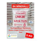 Özdede Shop TAŞ DEĞİRMENDE ÖĞÜTÜLMÜŞ ÇANKIRI DOĞAL KRİSTAL KAYA SOFRA TUZU 5 kg (1 KG x 5 Paket)