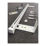 özdeğer home 130cm duvara montaj tekli korniş alüminyum perde rayı