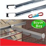 Özdemak ASVERA Balkon Çamaşır Kurutmalık Askılığı Kare Küpeşte Balkon Askısı 80x30 Mm