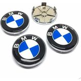 Özdemir Aksesuar Bmw F30 - F10 Geçme Jant Göbeği Gri Mavi Beyaz 4'lü 65/68 mm