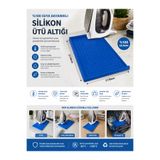 ÖZDEMİR OYUNCAK %100 Silikon Ütü Altlığı Isıya Dayanıklı Kaymaz Ütü Taban Matı 17.5x27.5 cm Yanmaz Ütü Pedi