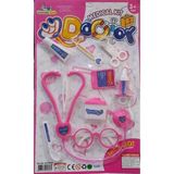 Özdemir Toys Kız Çocuk Oyuncak Doktor Seti 3+ Yaş Eğitici Oyun Parçaları Pembe Renkli