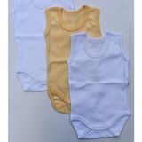 Özdemirli Bebe 3 Lü Paket Askılı Çıtçıtlı Badi - 2 - 3 Yaş - Kırık Beyaz