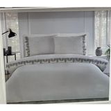 Özdilek 2026 Çift Kişilik Nakışlı Nevresim Takımı April Gri - Renkli - 200 x 220 cm