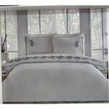 Özdilek 2026 Çift Kişilik Nakışlı Nevresim Takımı Misty Gri - Renkli - 200 x 220 cm